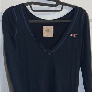 Hollister Navy Long Sleeved Shirt